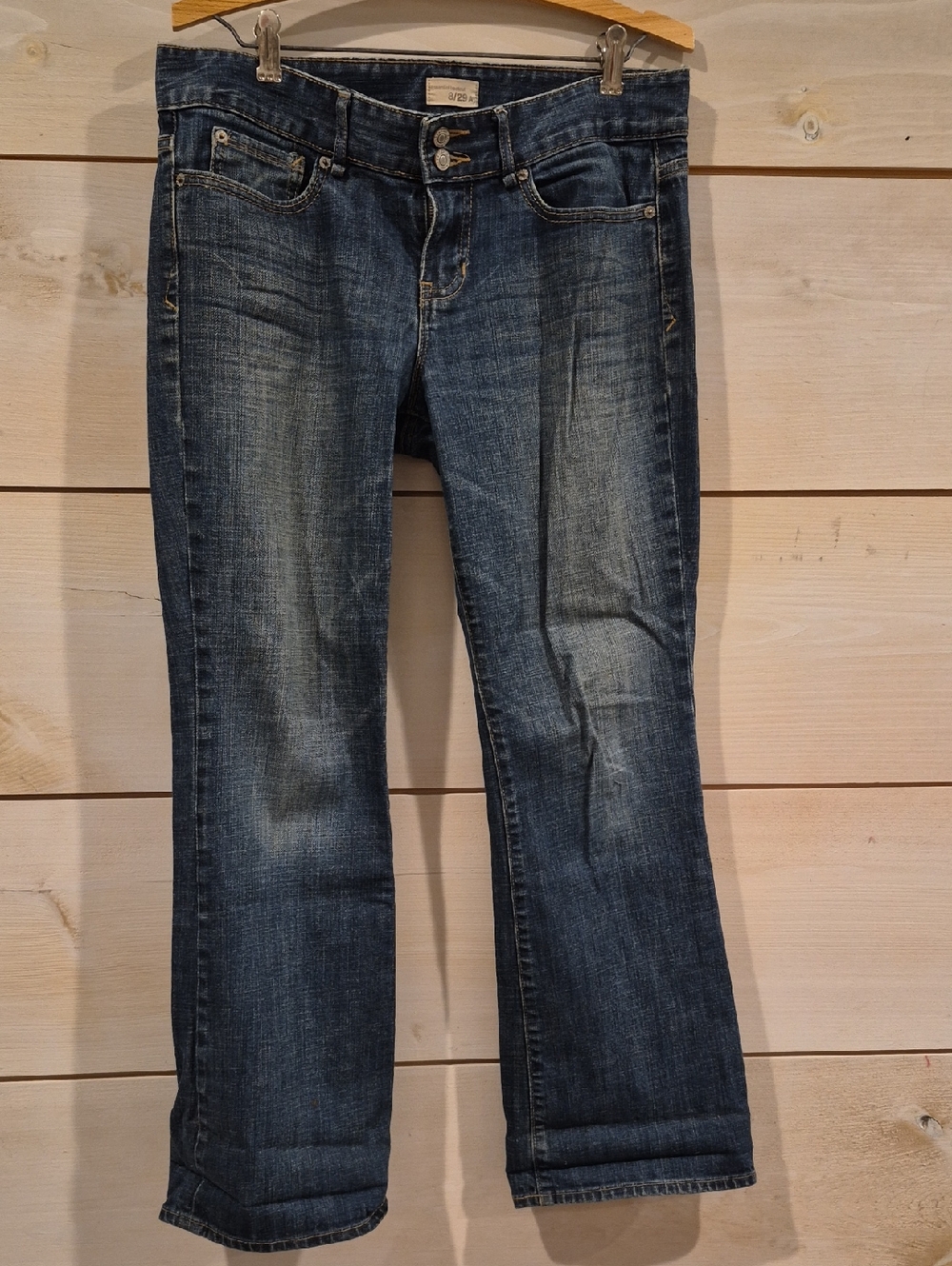GAP,  Medium Dark Blue Boot Cut Jeans Size 8/29A, Excellent Cond